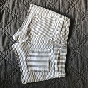 H&M striped blue and White shorts